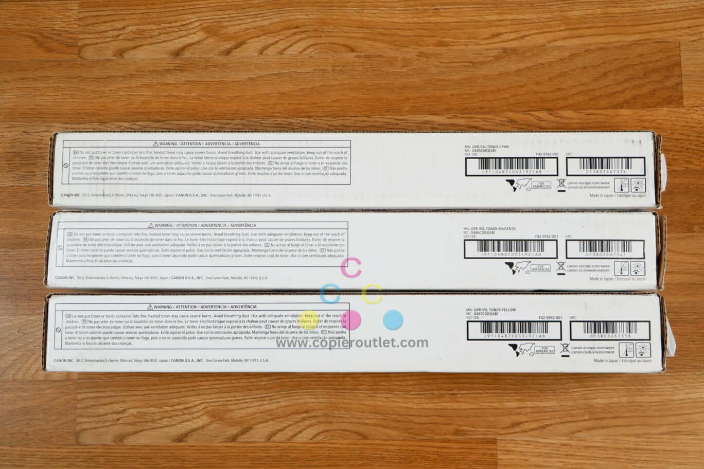 Genuine Canon GPR-55L CMY Toner Cartridges iRA C5535/C5760 Same Day Shipping!!!!