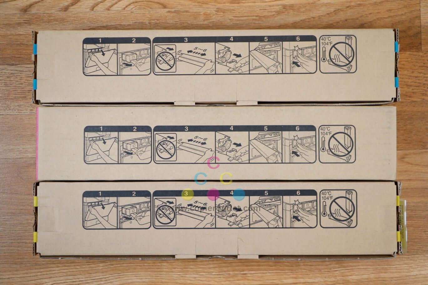Genuine Sharp DX-C40NT CMY Toner Cartridges DX-C310/DX-C401FX Same Day Shipping!