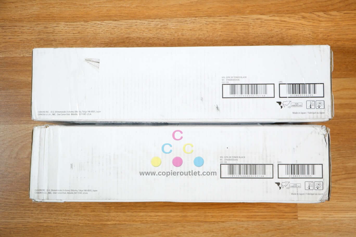 2 Cosmetic OEM Canon iR 6055/6065/6765/6780 Black Toners GPR-38, GPR38