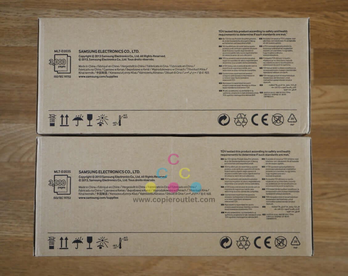2 Genuine Samsung MLT-D203S Black Ex. Hi. Yield Toner Cartridge Same Day Shipping