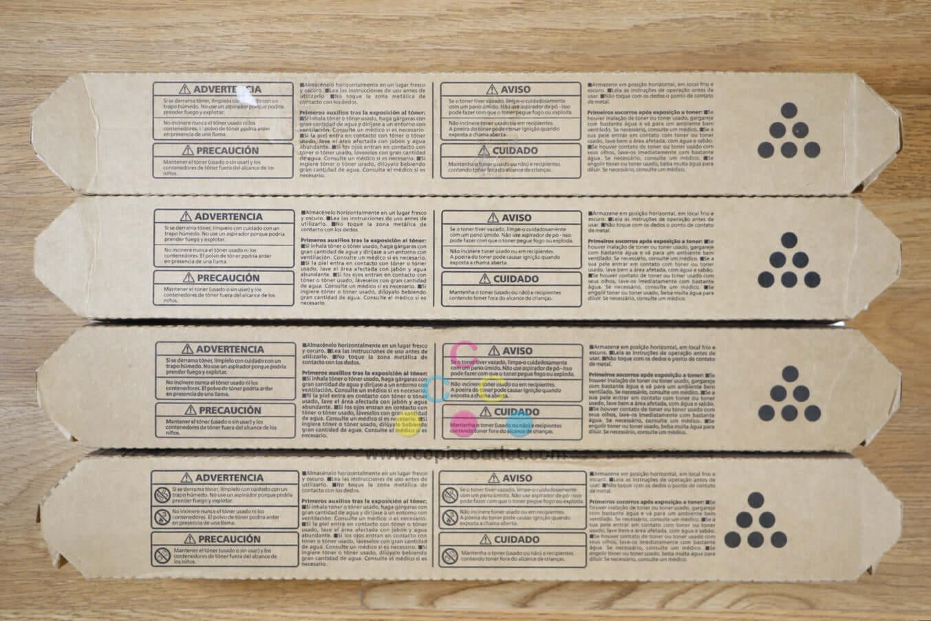 Ricoh Savin Lanier MP C406 KKKK Toner Cartridges MP C306/C307 Same Day Shipping!