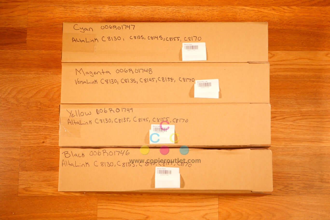 OEM Xerox AltaLink C8130,C8135,C8170,C8145 CMYK Toner Set 006R01746,47,48,49