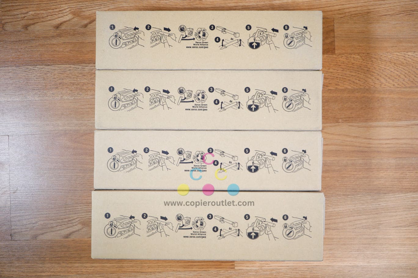 Xerox Phaser 7760 7760/7760GX CMYK 106R01160/61/62/63 Toner Cart. Same Day Ship!