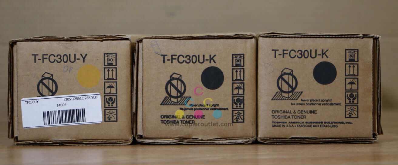 Genuine Toshiba T-FC30U YKK Toner Cartidges e-STUDIO 2050C/2551C Same Day Ship!!