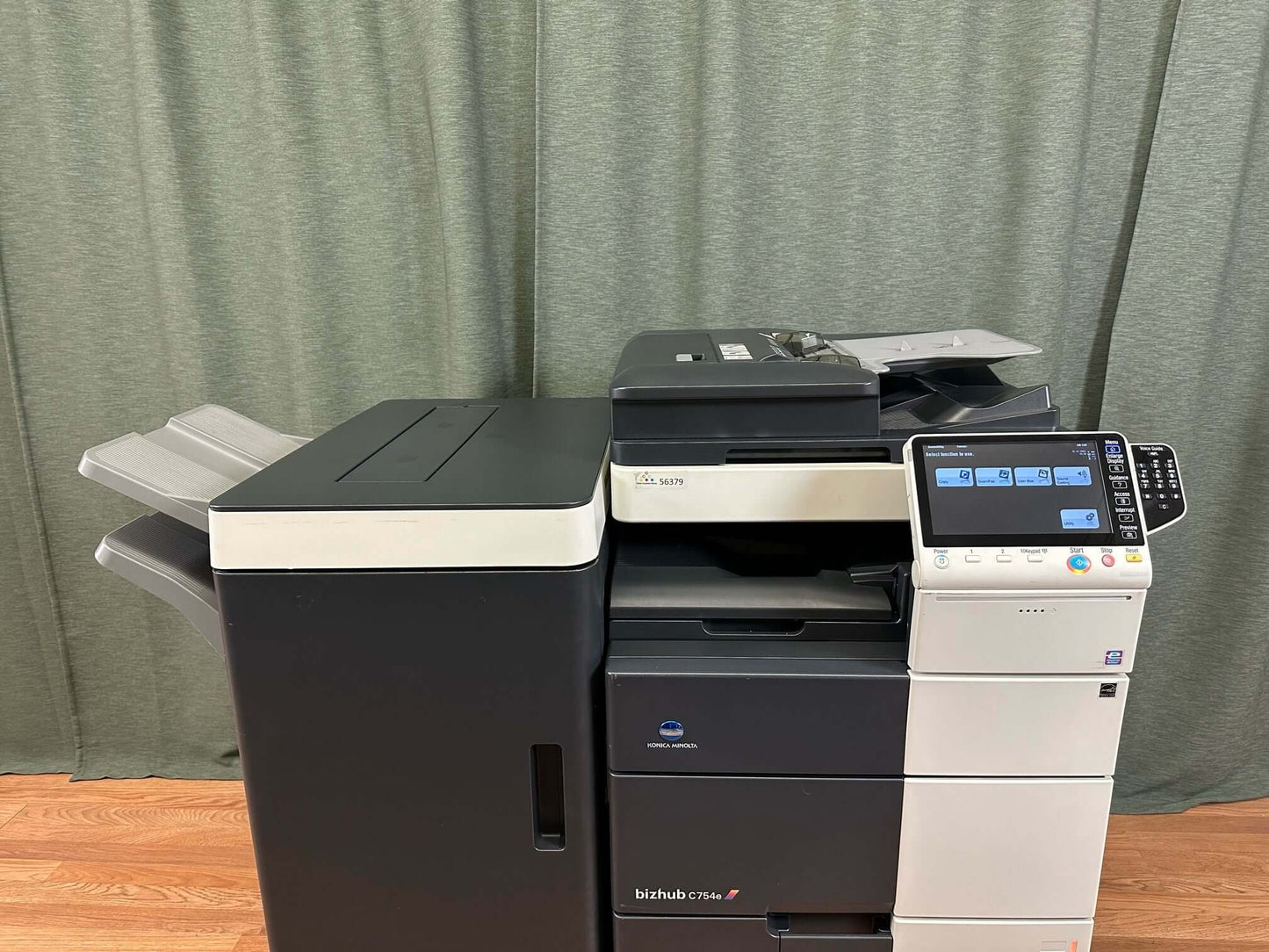 Konica Minolta Biz Hub C754e Color Copier Printer Scanner Finisher Low Use 92K! - copier-clearance-center