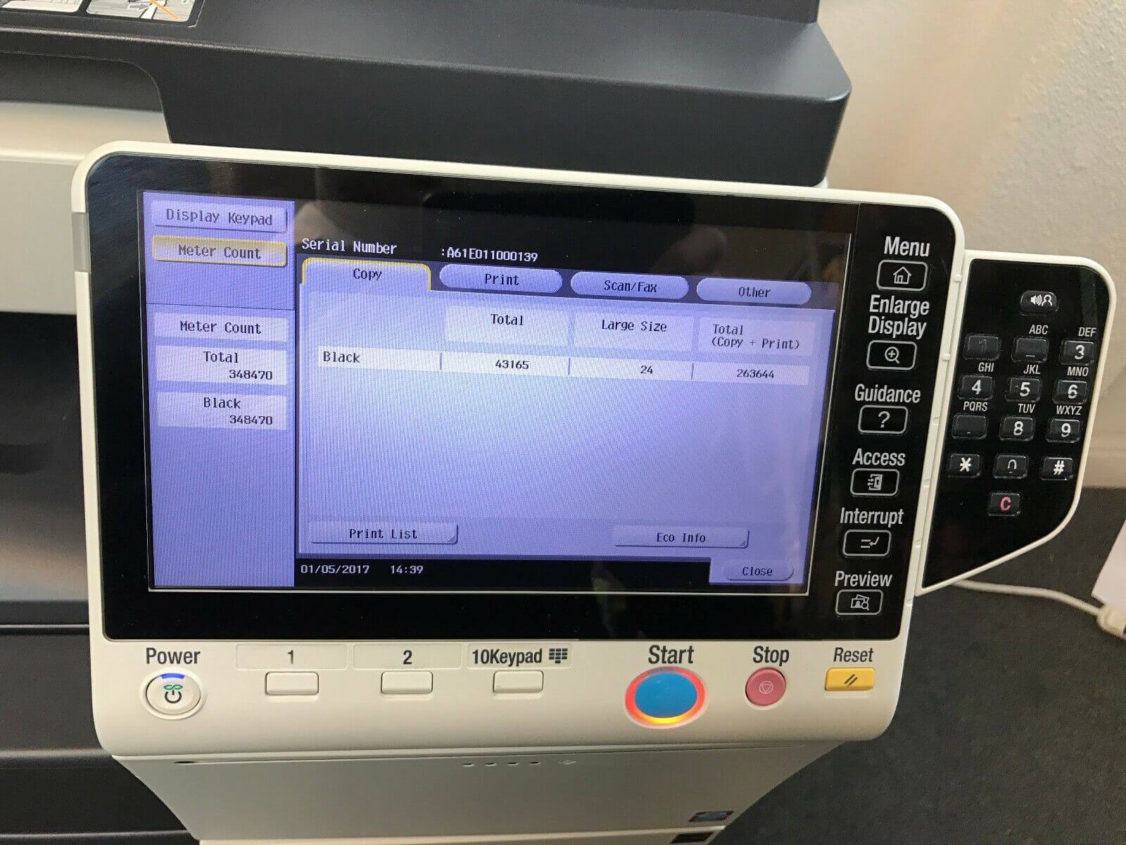 Konica Minolta Bizhub 454e Black & White Copier Printer Scanner Fax Finisher - copier-clearance-center