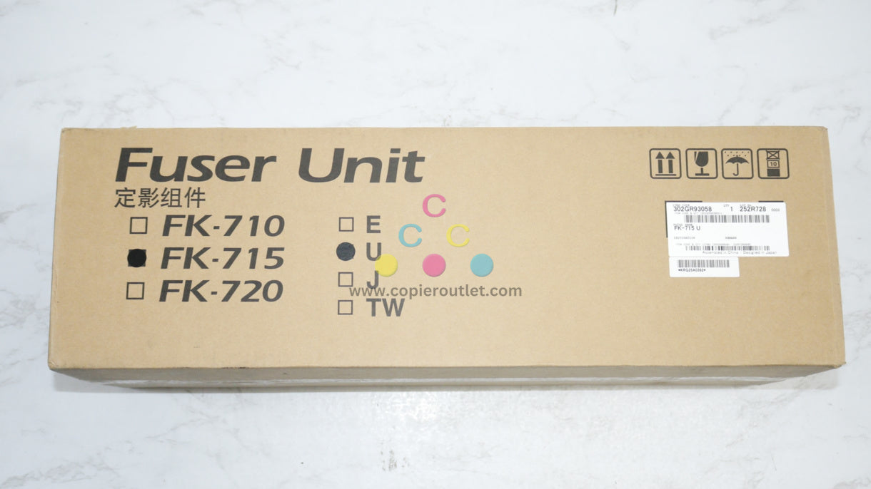 New OEM Kyocera KM3050,KM4050,KM5050 Fuser Unit 120V FK-715 U (302GR93058)