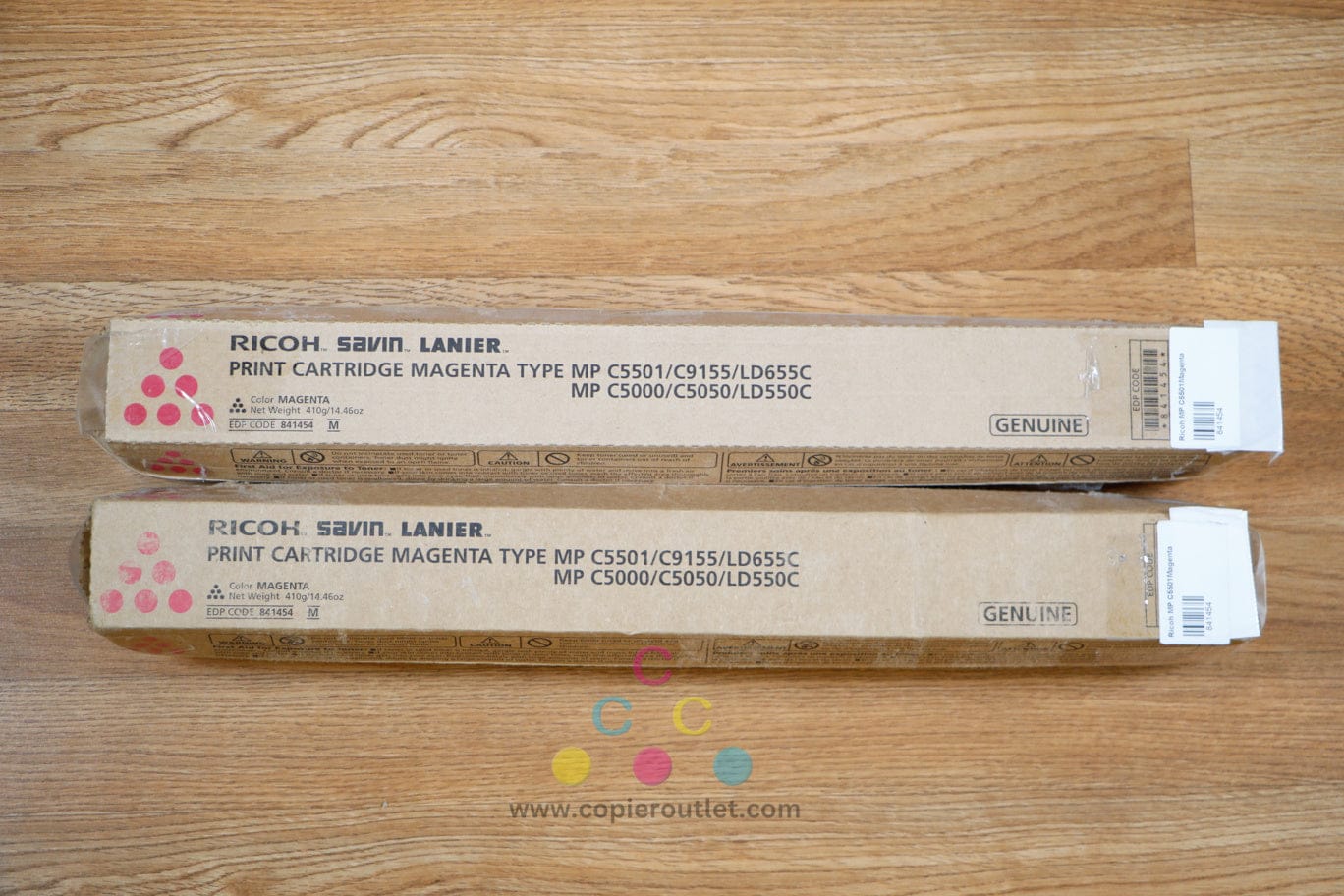Cosmetic Genuine Ricoh MP C5000 C5501 C9155 LD655C 2 Magenta Print Cartridges!!!