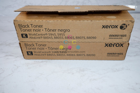 3 OEM Xerox AltaLink B8045,B8055,B8065,WC5945,5955 Black Toners 006R01605