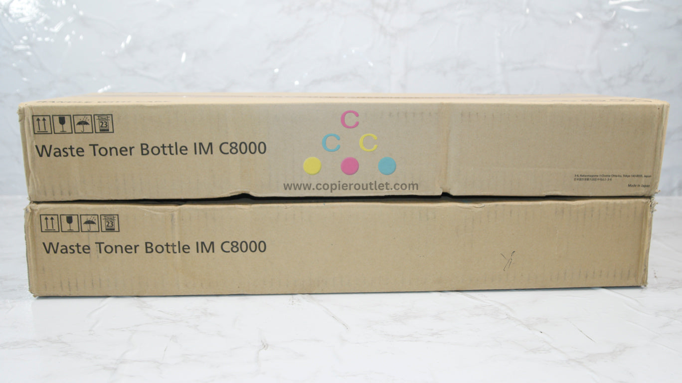 2 New OEM Ricoh IM C8000,C5300s,C5310s Waste Toner Bottles 418205, D913-02