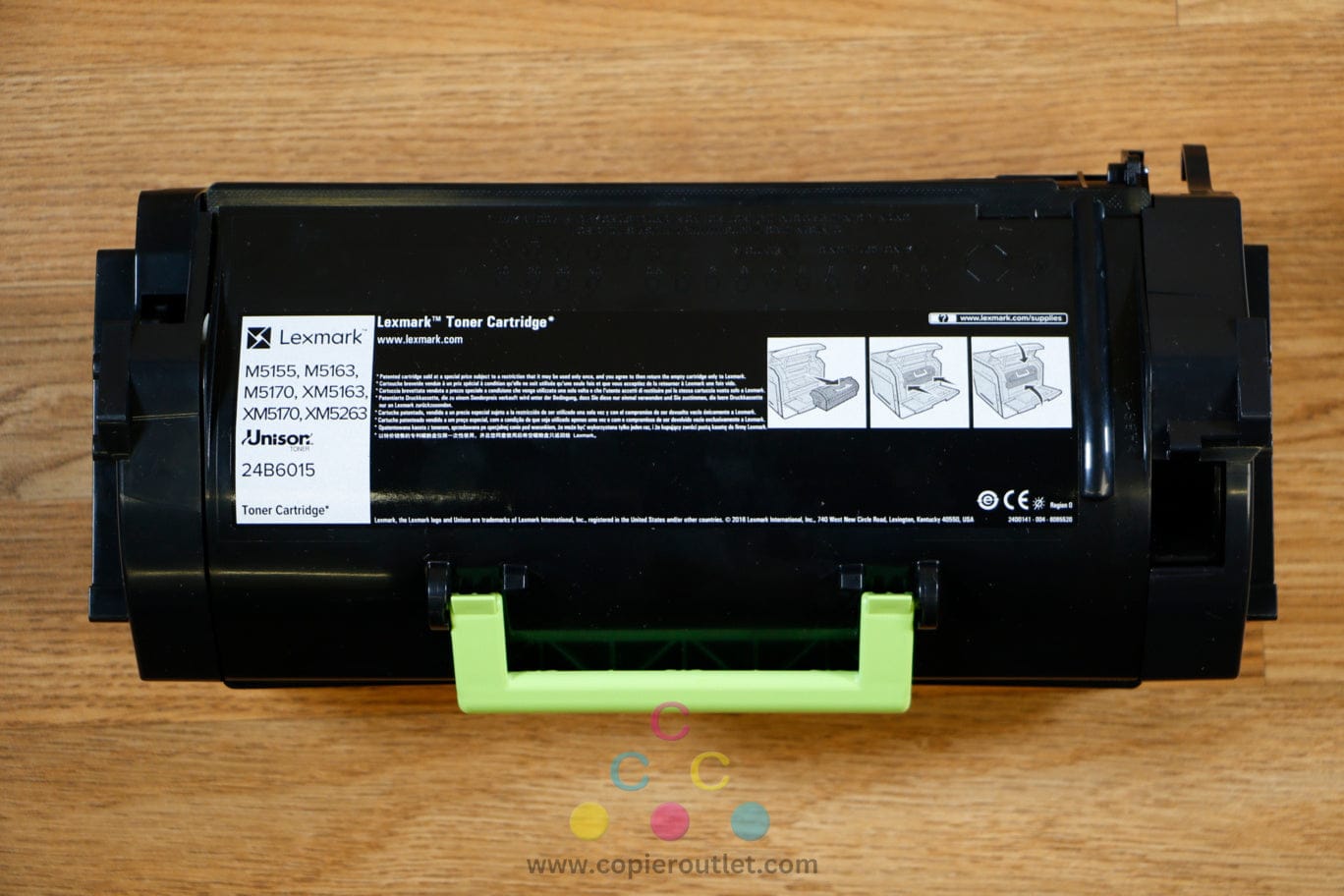 Open Lexmark 24B6015 Black Extra High Yield Toner Cartridge M5155 M5163 XM5263 !