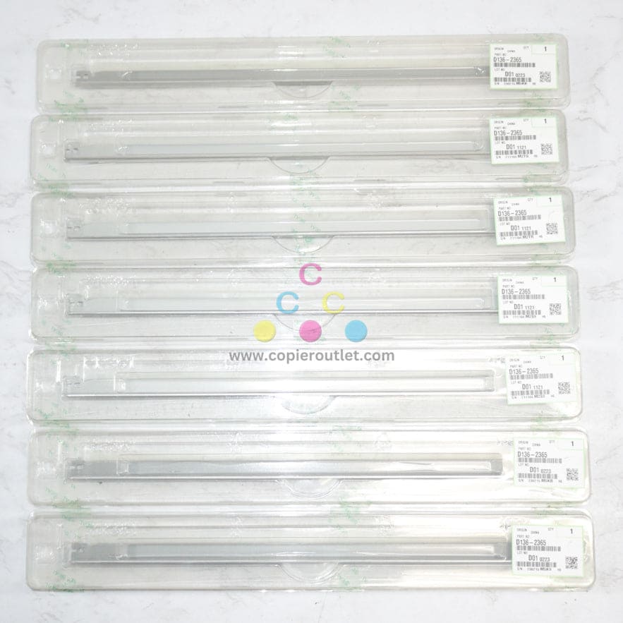 7 New OEM Ricoh MP C6502SP,C6503,C8002SP Cleaning Blade D1362365 (D136-2365)