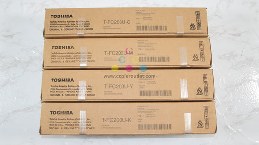 Genuine Toshiba e-STUDIO 2000AC/2500AC T-FC200U CMYK Toner Cart. Same Day Ship!!