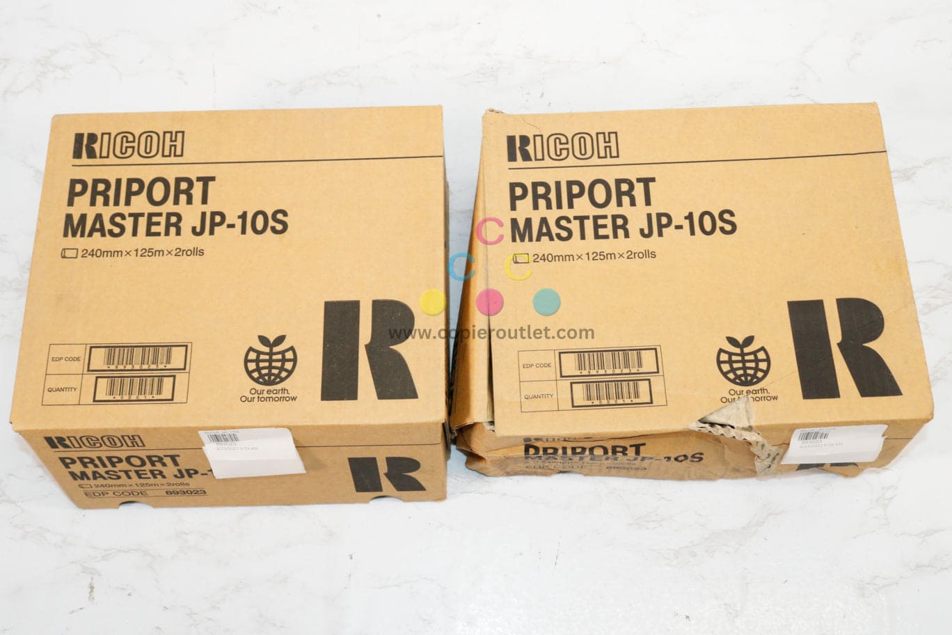 Lot of 2 Cosmetic OEM Ricoh DD3334,DX3340,JP1030 Priport Master JP-10S,893023