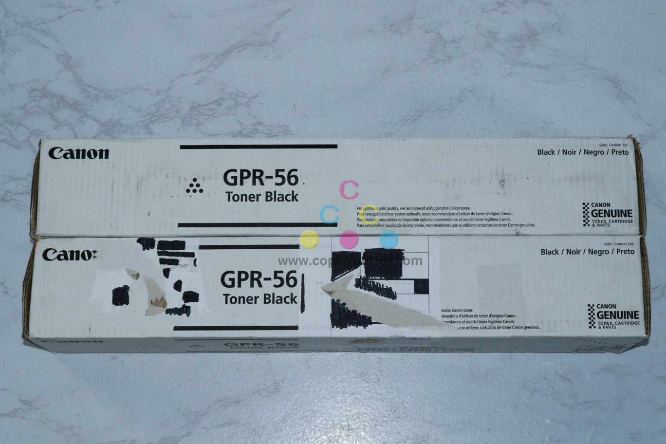 2 New Cosmetic OEM Canon iR ADVANCE C7565i,C7570i,C7580i Black Toners GPR-56K