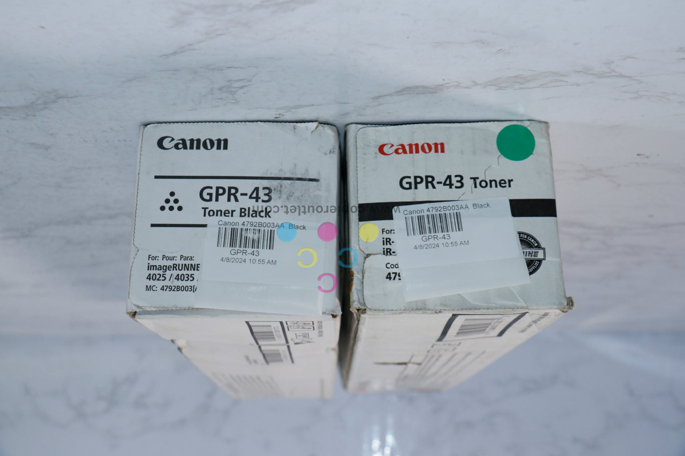 2 Cosmetic OEM Canon iR ADVANCE 4025,4035,4025,4035 Black Toner Cartridge GPR-43