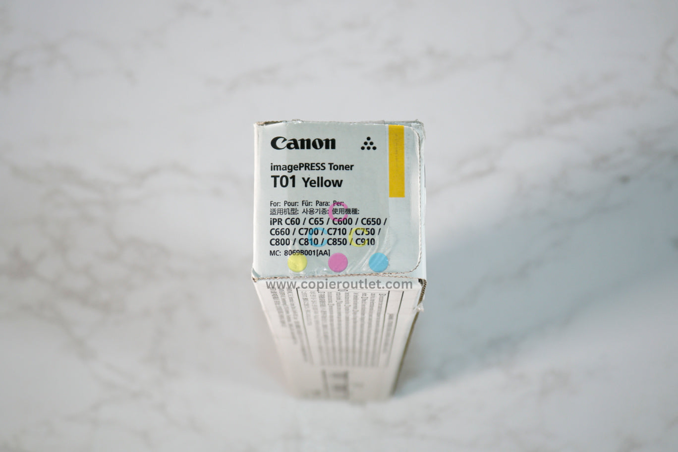 New OEM Canon C60,C65,C600,C650, T01 Yellow Toner Cartridge, 8069B001[AA]