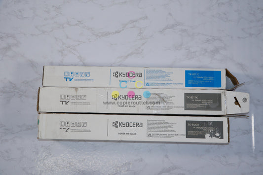 Open Box OEM Kyocera TASKalfa5052ci 5053ci 6052ci 6053ci Toners TK-8517CKK Set