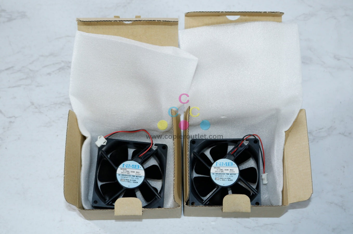 2 OEM Sharp DC Cooling Fans 572 630 0204,RMOTE0630FCZZ(NMB 3110NL-05W-B60)