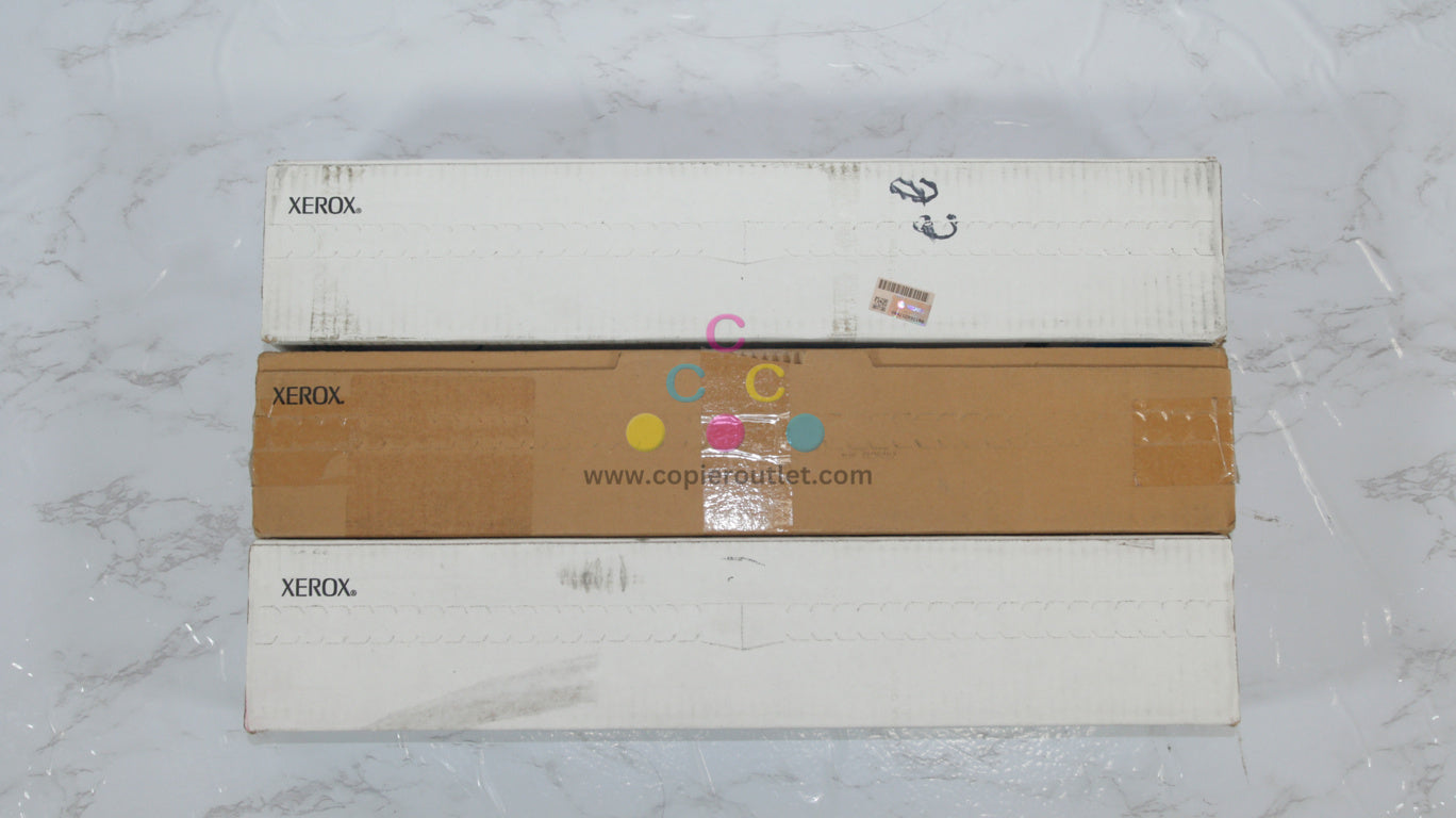 3 OEM Xerox DC 240,250,260,252,WC 7655,7755,7765 CMY Toners 006R01220,21,22