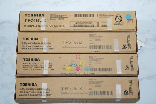 4 New OEM Toshiba eStudio 2515AC,3015AC,3515AC,4515AC CMKK Toner T-FC415U