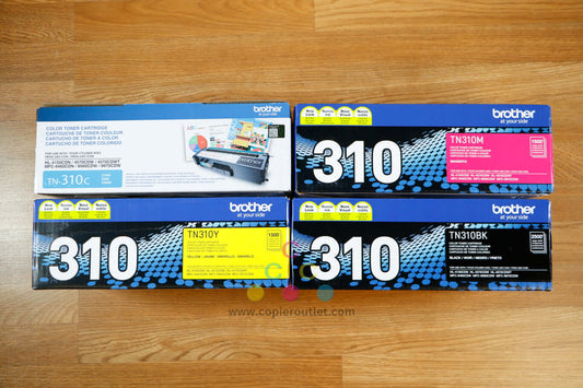 Genuine Brother TN-310 CMYK Toner Cartridge Set HL-4140CN/HL-4150CDN/MFC-9970CDW