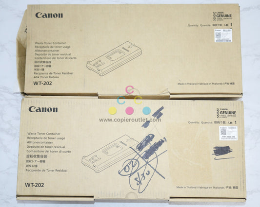 2 OEM Canon WT-202 Waste Toner Container iR AD C3325 C3330 C5550 C5560