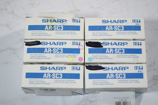 6 New OEM Sharp ARF11, ARF12, ARF15 Saddle Stitch Staple Cartridges AR-SC3 NO. 151S