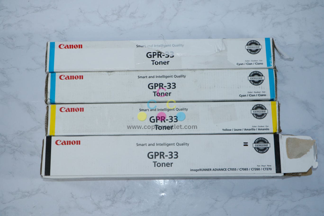 Cosmetic Canon GPR-33 CCYK Toner Cart imageRUNNER ADVANCE C7055/C7065/C7260/C7270