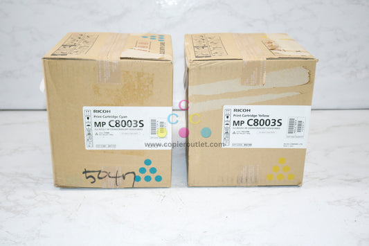 2 OEM Ricoh MP C8003S,IM C6500/MP C6503,C8003 CY 842189,91 Toner Cartridges