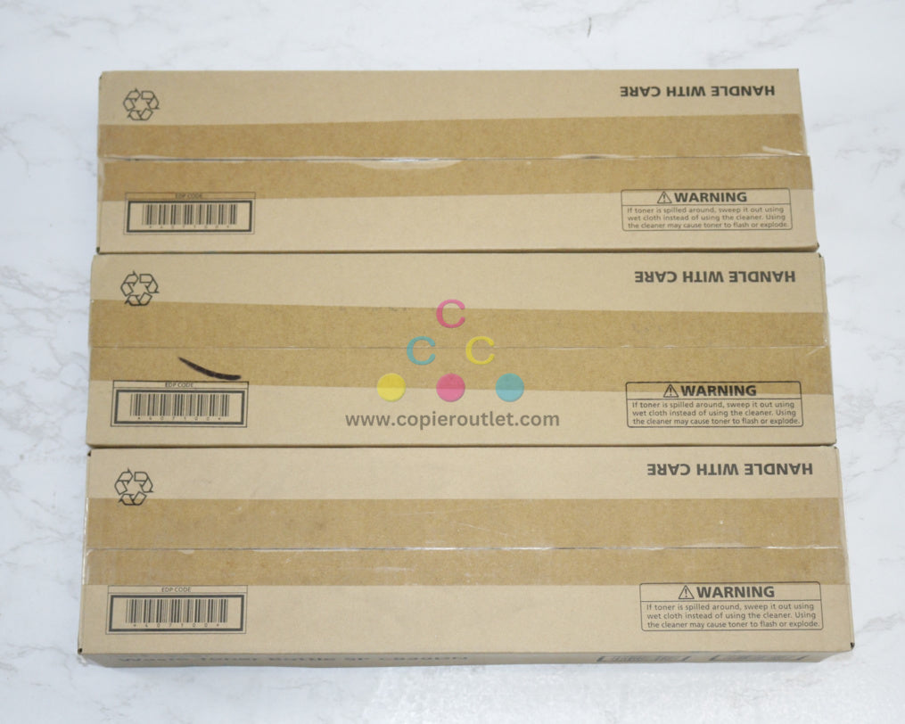 3 New OEM Ricoh Lanier Savin SP C830DN Waste Toner Containers 407100, M897-07