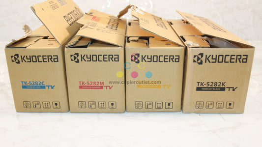 4 Open Kyocera ECOSYS M6235cidn/M6635cidn TK-5282 CMYK Toner Cartridges