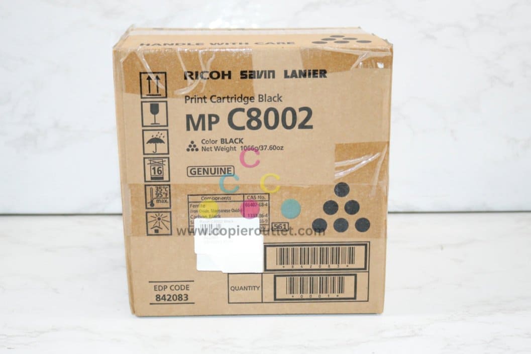OEM Ricoh MP C6502S,C8002SP Black Toners 842083 Same Day Ship