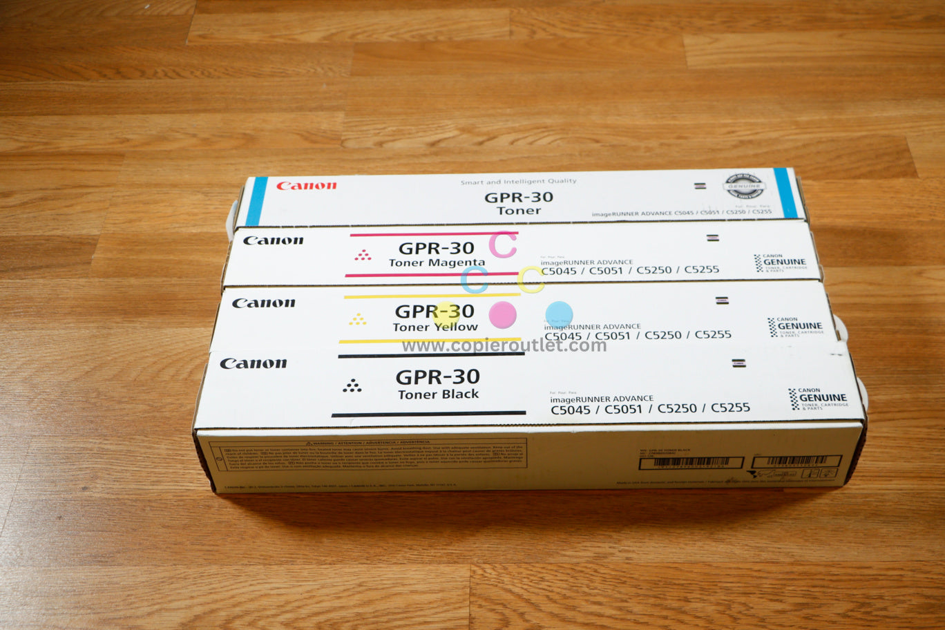 Canon GPR-30 CMYK Toner Set For iR ADVANCE C5045/C5051/C5250/C5255 Same Day Ship
