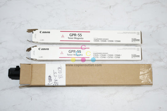 3 New Open OEM Canon IR Advance C5535i,C5540i,C5550i,C5560i MMK GPR-55 Toners