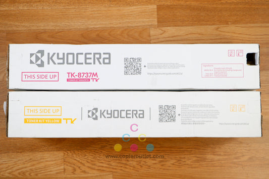 Genuine Kyocera TK-8737M and TK-8737Y Toner Kit for TASKalfa 7052ci 7353ci 8353ci