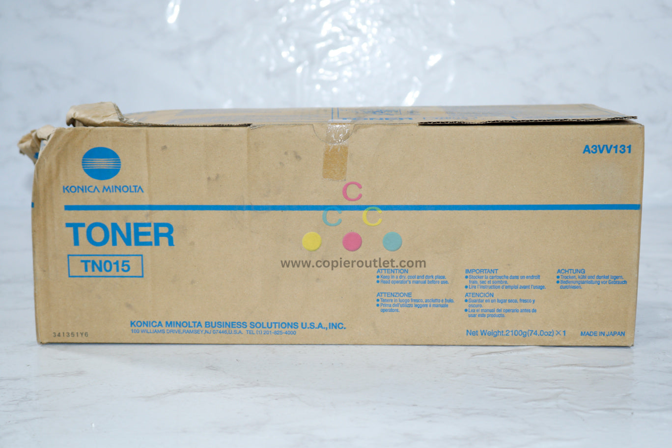 Cosmetic OEM Konica Minolta bizhub Pro 951 Black Toner Cartridge TN015, A3VV131