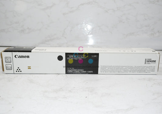 OEM Canon iR ADVANCE C5840i,C5850i,C5860i,C5870i GPR-61 Black Hi Yield Toner