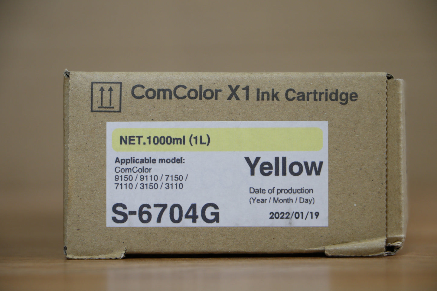 Genuine S-6704G Yellow Ink Cartridge Riso ComColor 3110 3150 7110 7150 7510 9110
