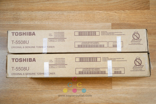 Lot of 2 Toshiba T-5508U K Toner Cart e-STUDIO 5508A 6508A 6508AG 8508A 8508AG !