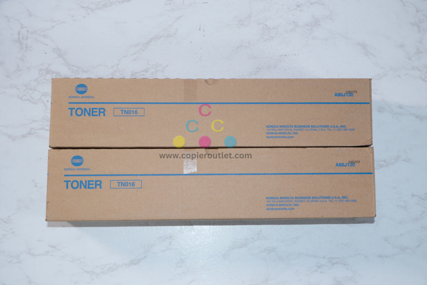 2 New OEM Konica Minolta BizHub Pro 1100 Black Toners TN016 (A88J130) Same Day Ship