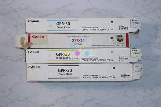 Open OEM Canon iR ADVANCE C5045,C5051,C5250,C5255 GPR-30 CMYK Toners