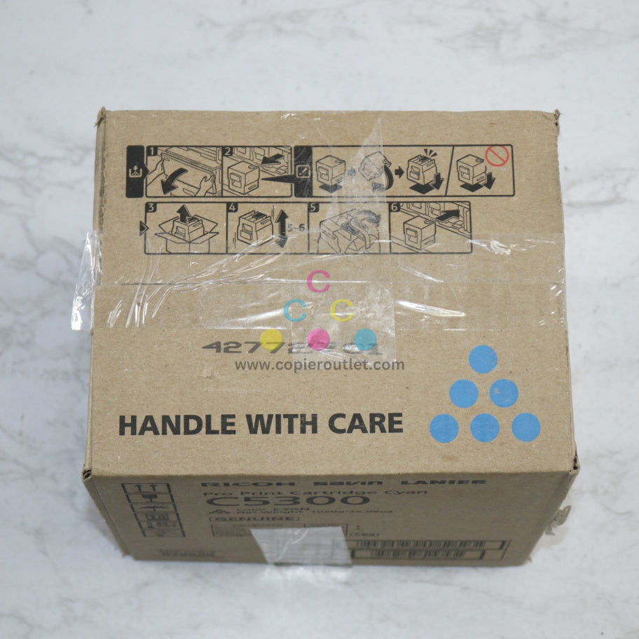 New OEM Ricoh Savin Lanier Pro C5300s, C5310s Cyan Toner Cartridge 828600