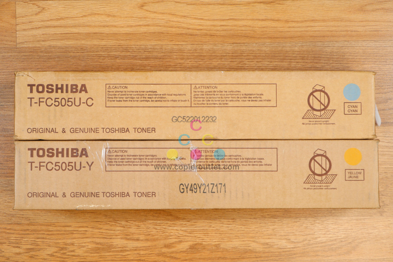 Genuine Toshiba T-FC505U CY Hi Yi Toner Carts eSTUDIO2505AC 3005AC 4505AC 5005AC