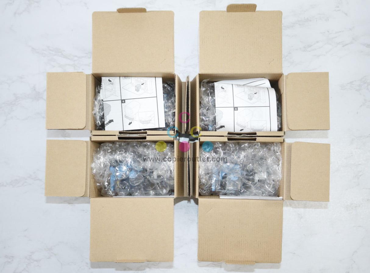 4 New Open OEM Konica Minolta Bizhub C25 TNP27 CMYK Toners Same Day Shipping