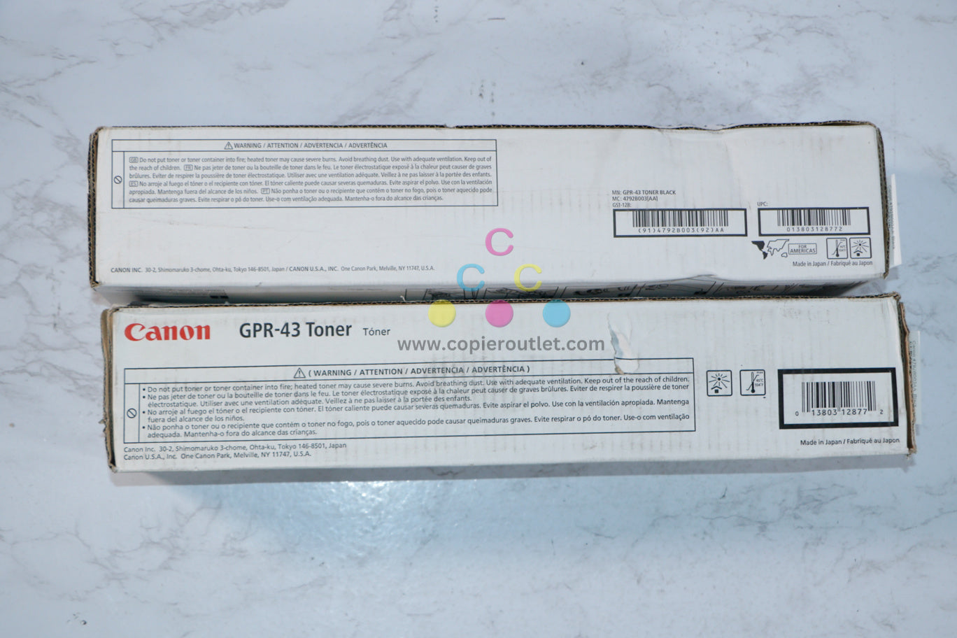 2 Cosmetic OEM Canon iR ADVANCE 4025,4035,4025,4035 Black Toner Cartridge GPR-43