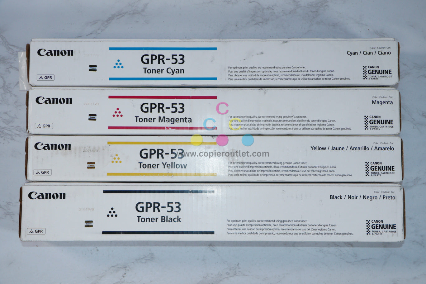 Cosmetic Canon iRUNNER C3325, C3330, C3525, C3530, C3725 GPR-53 CMYK Toner Set