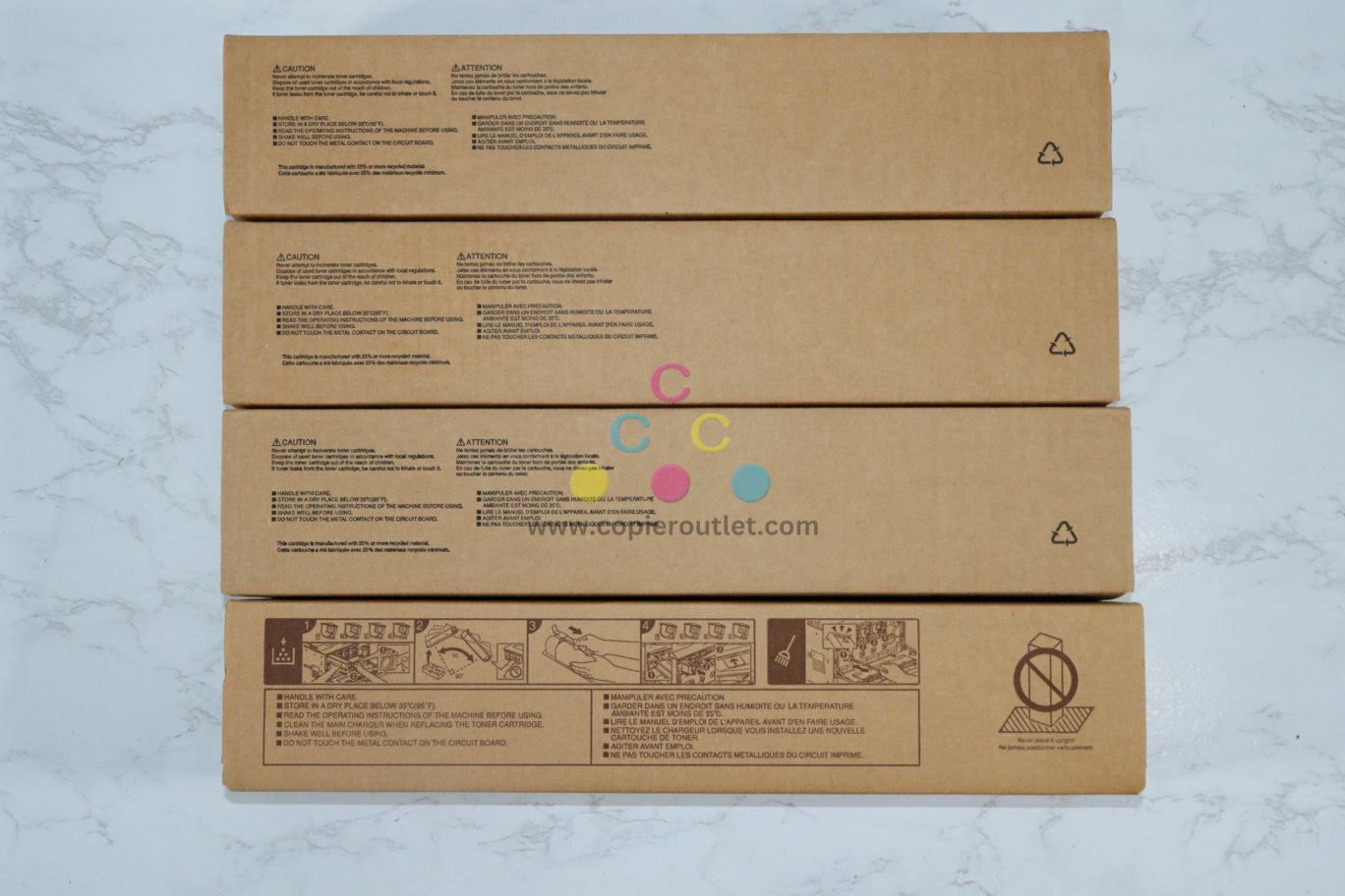 4 New OEM Toshiba e-STUDIO 2505AC/3005AC T-FC505U MMYK Toner Cartridges