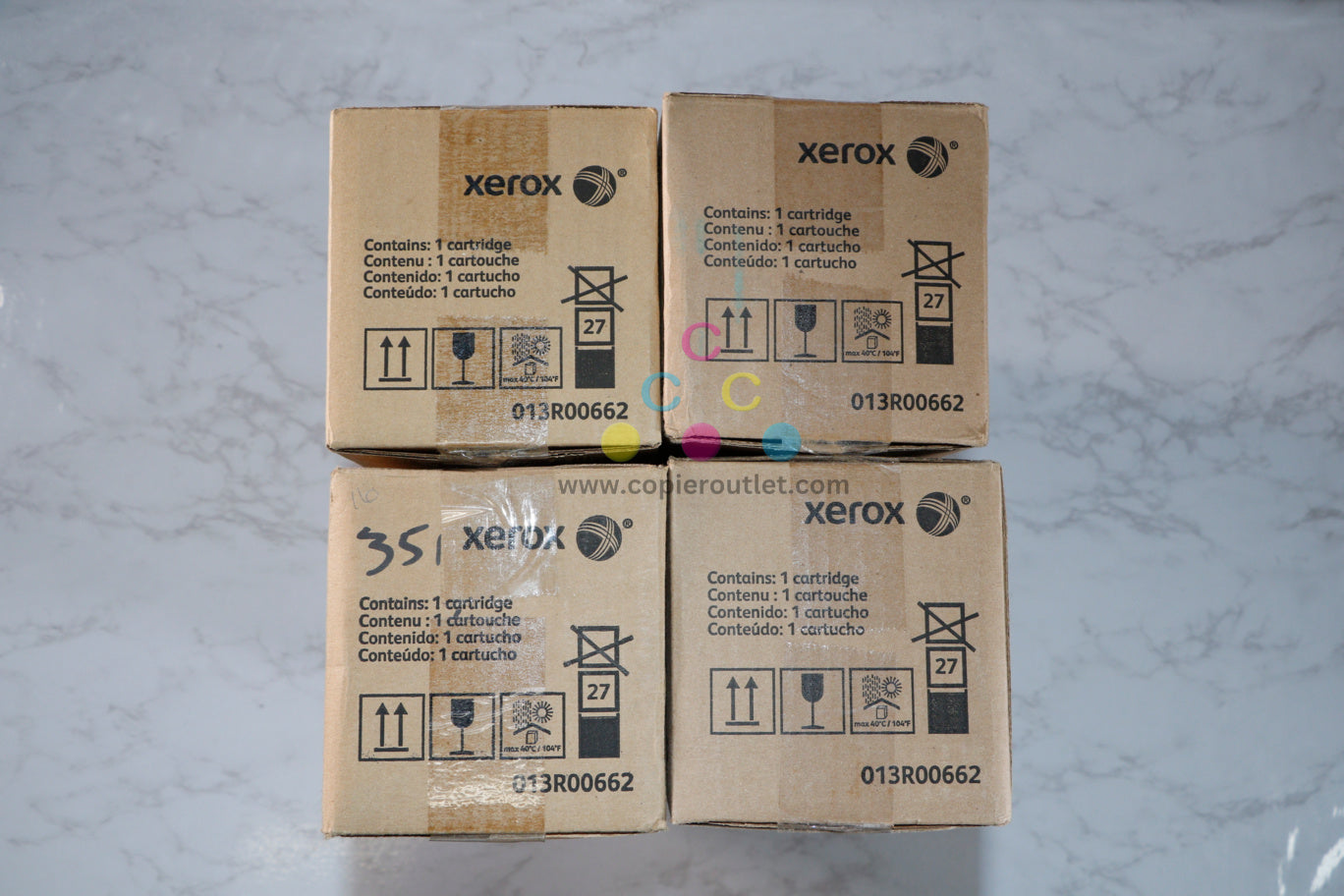 4 Xerox Drum Cartridges 013R00662  For WorkCentre 7525 7530 7535 7545 7556 7830