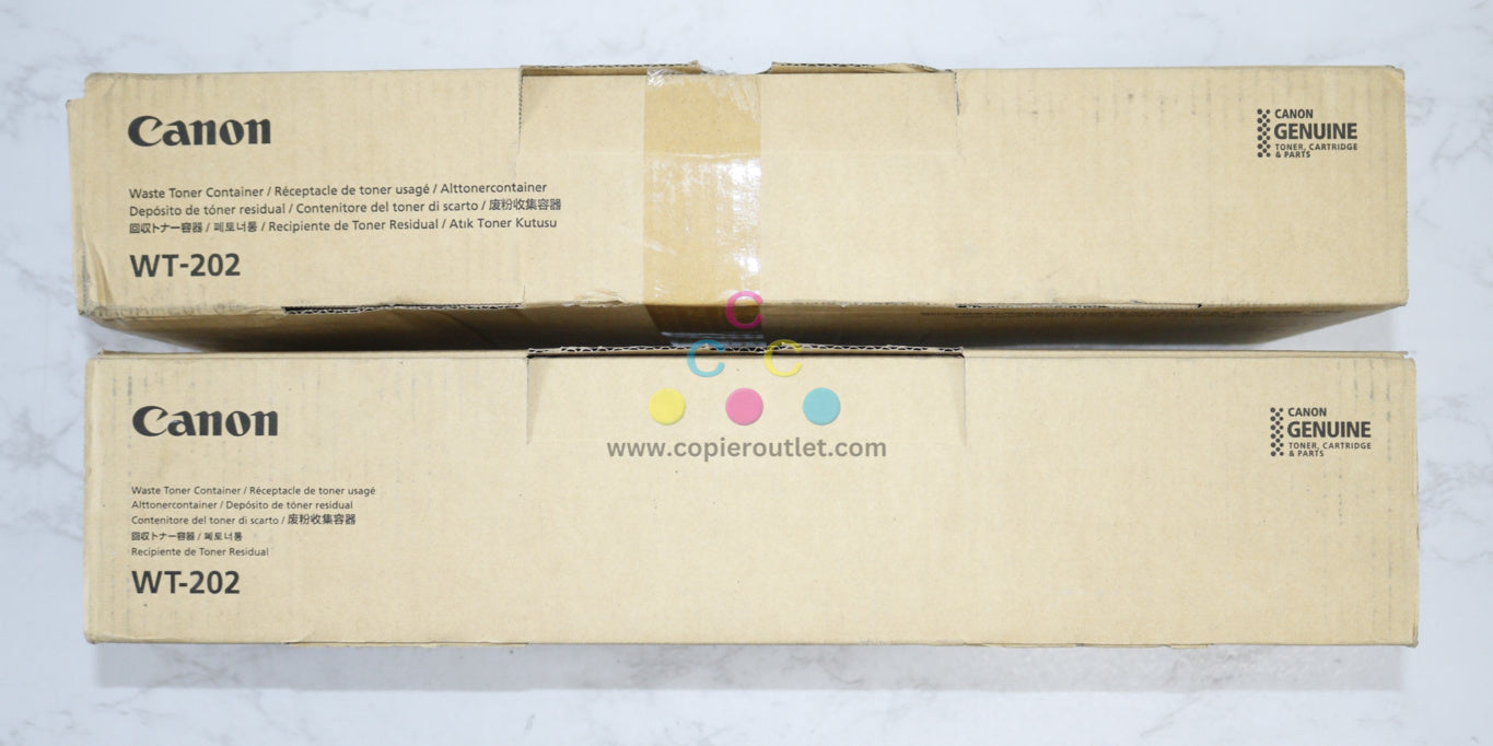 2 OEM Canon WT-202 Waste Toner Container iR AD C3325 C3330 C5550 C5560